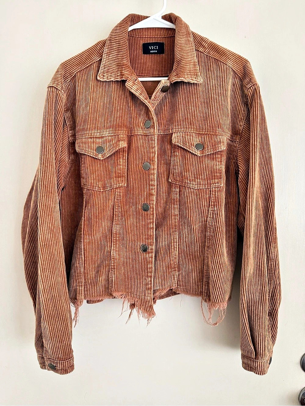 VICI Distressed Corduroy Jacket